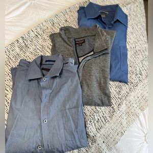 Johnston and Murphy mens shirts lot of three xl